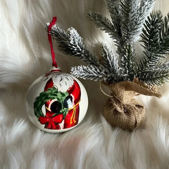 Mud Pie Christmas Ornament Santa Holiday 4 inches - Picture 4 of 6